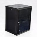 Серверный шкаф настенный 15U эконом, 600x500x773 мм, черный