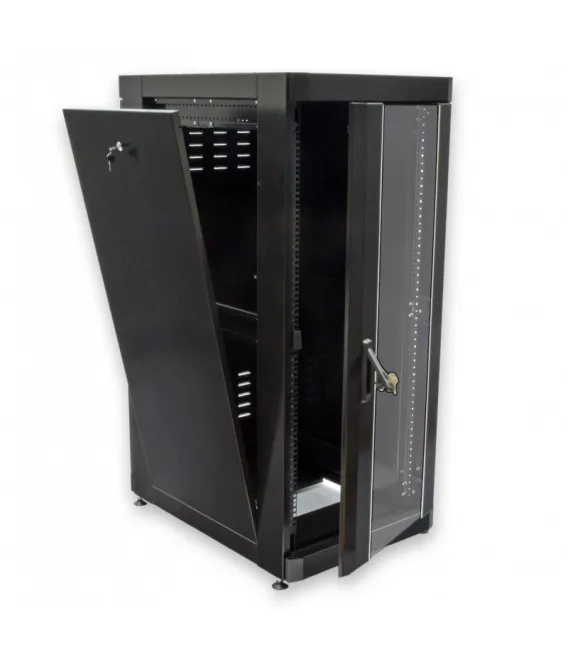 CMS Шкаф напольный 28U, 610х865 мм, усиленный, чёрный