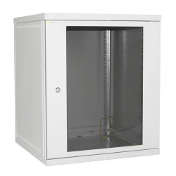 Шкаф настенный 15U 600x600 Дверь стекло