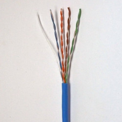 Витая пара кабель Panduit UTP, кат.5e, PVC, синий, 305м